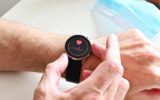 Montre connectée affichant un tracé cardiaque au poignet